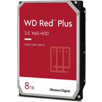 Western Digital 8TB WD Red Plus NAS Internal Hard Drive HDD - 5640 RPM, SATA 6 Gb/s, CMR, 128 MB Cache, 3.5in